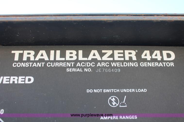 image for item L6843 Miller Trailblazer 44D Constant Current AC/DC arc welder/generator
