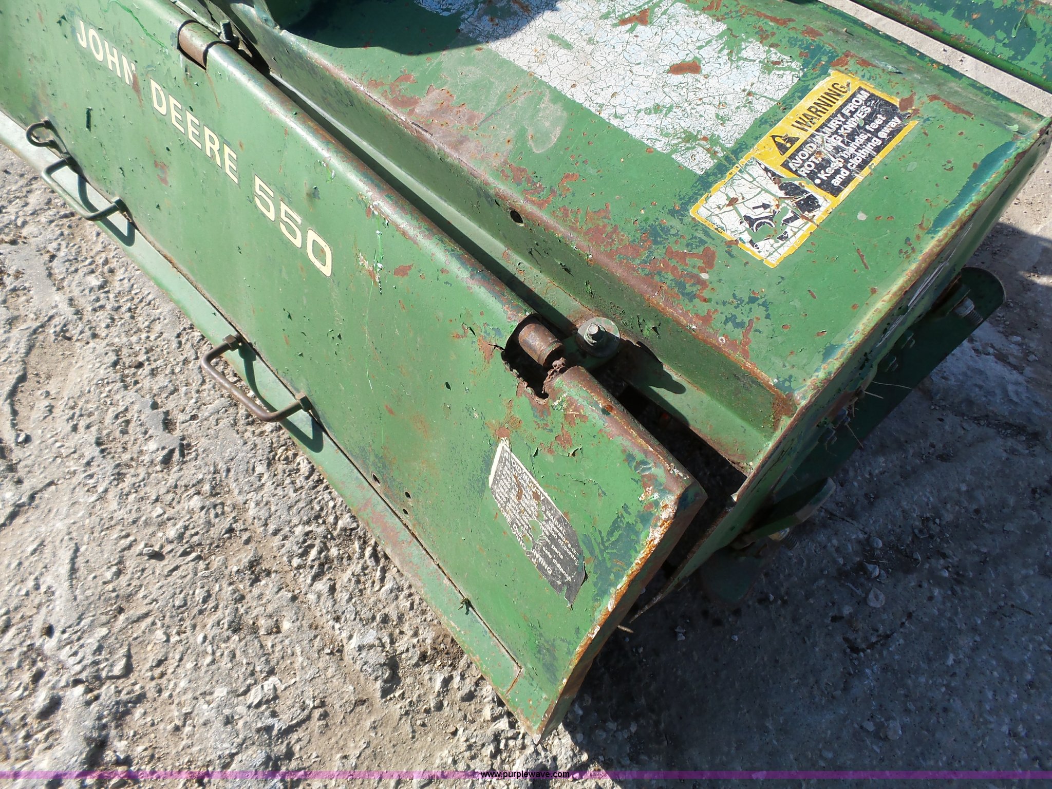 John Deere 550 tiller in Paola, KS Item BT9299 sold Purple Wave