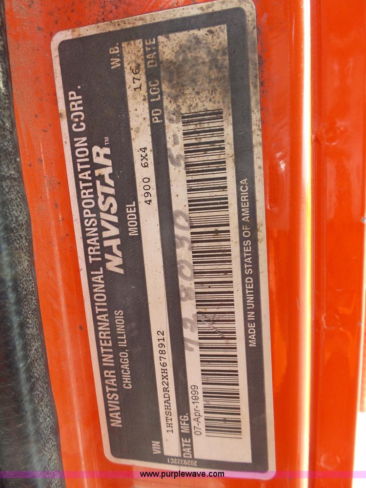 image for item BL9633 1999 International 4900 dump truck