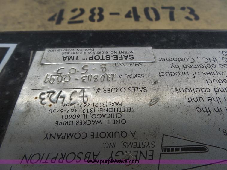 image for item BL9642 2003 Enabs Safe-Stop TM9180 crash attenuator