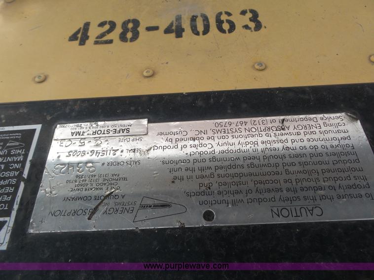 image for item BL9647 2003 Enabs Safe-Stop TM9180 crash attenuator