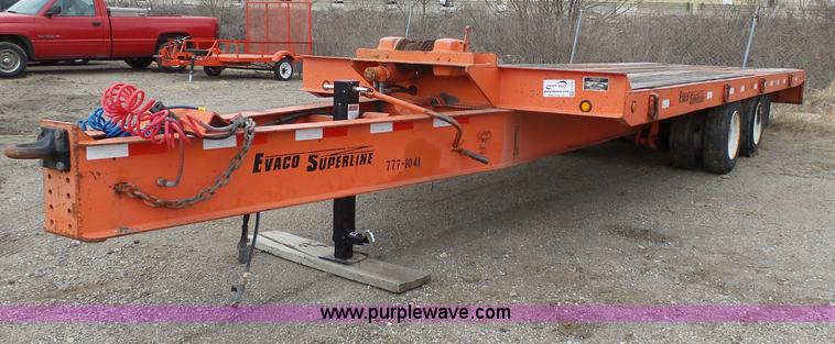 image for item J6276 2002 Evaco Superline D012T242T tilt deck trailer