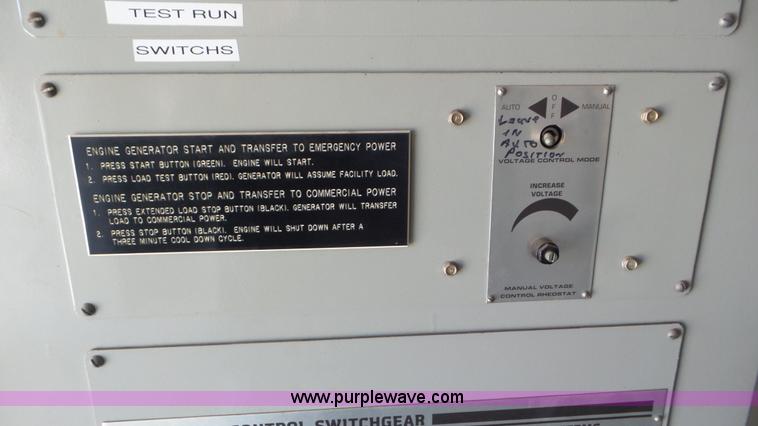 image for item K6908 2009 Power Systems G620MBS-288 generator