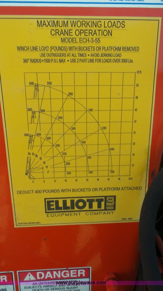 image for item K6923 1999 International 4900 digger derrick truck