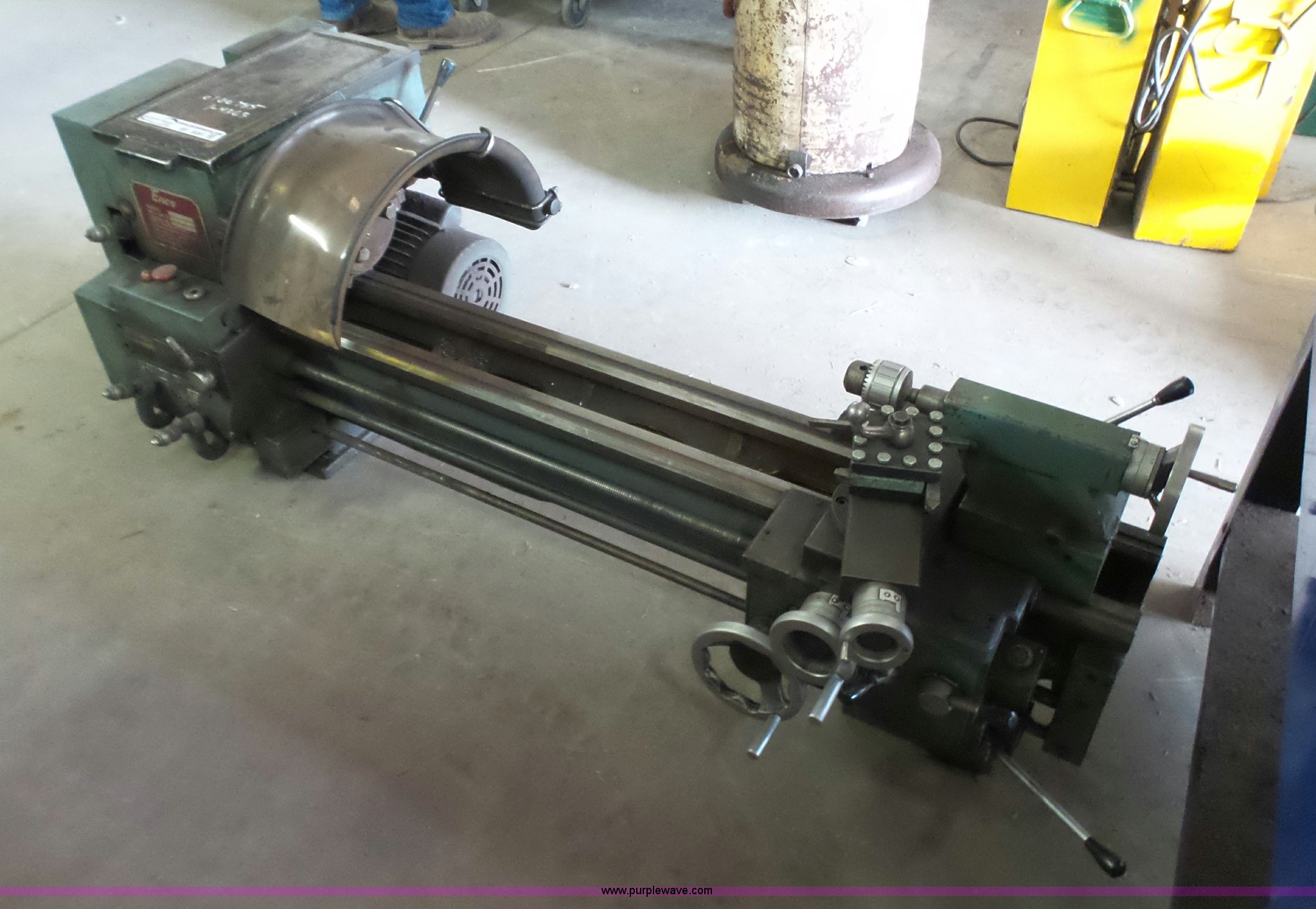 1985 Enco 1102031 metal lathe in Topeka, KS Item BF9081 sold