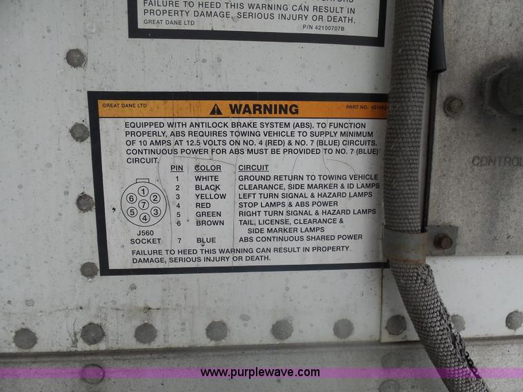 image for item AL9223 2005 Great Dane TR refrigerated trailer