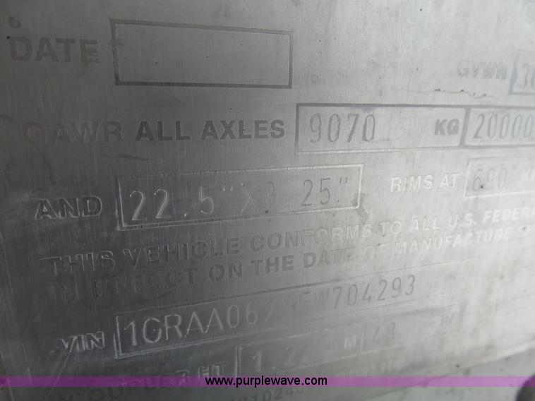 image for item AL9223 2005 Great Dane TR refrigerated trailer