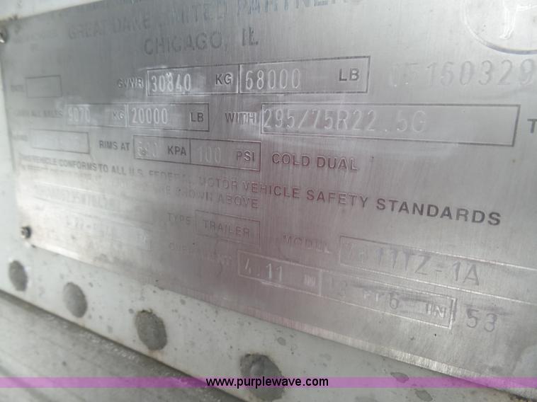 image for item AL9223 2005 Great Dane TR refrigerated trailer