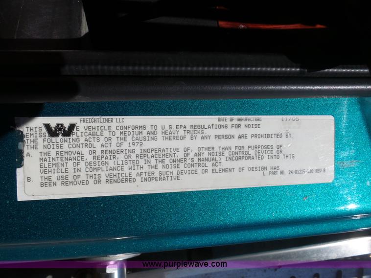 image for item AX9236 2006 Western Star 4900EX semi truck