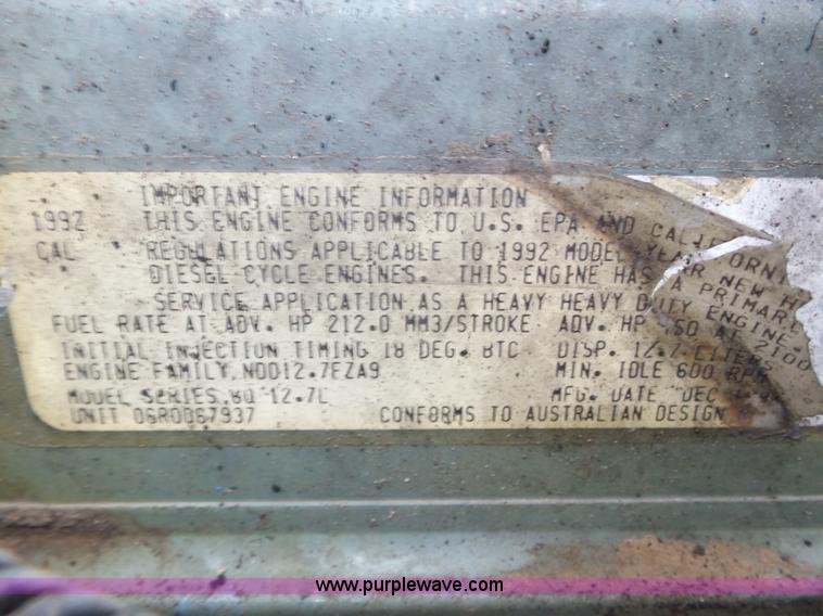 image for item J8849 1992 Freightliner FLD semi truck