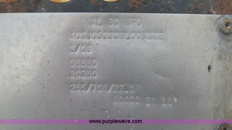 image for item K5100 2008 XL Specialized XL80MFG double drop deck equipment trailer