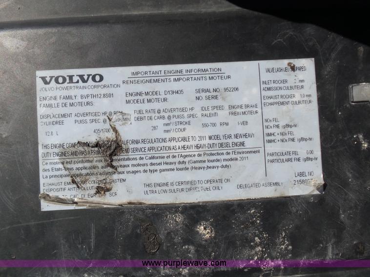 image for item K5759 2012 Volvo VNL semi truck