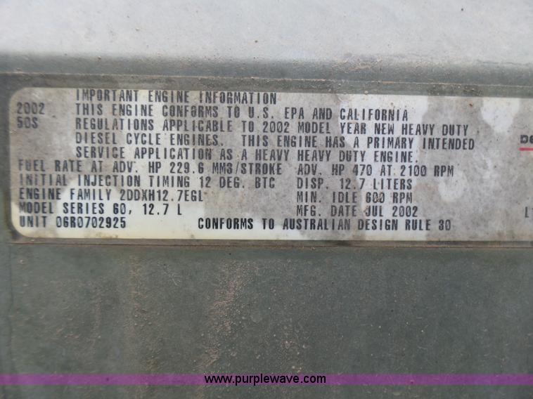 image for item L5419 2003 Freightliner Century Class ST120 semi truck