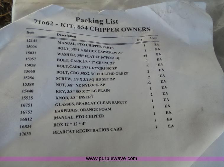 image for item BX9036 2004 Crary Bearcat wood chipper