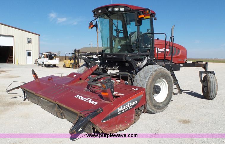 image for item BZ9069 2012 MacDon M205 self-propelled windrower