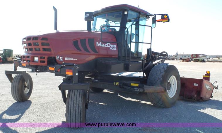image for item BZ9069 2012 MacDon M205 self-propelled windrower