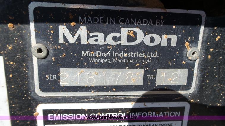 image for item BZ9069 2012 MacDon M205 self-propelled windrower