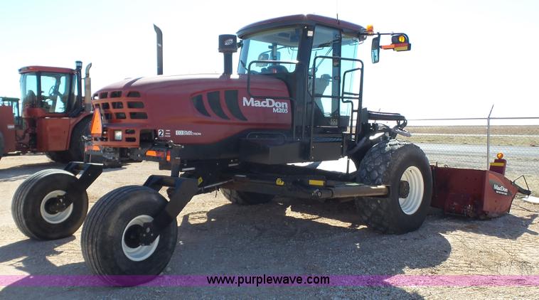 image for item BZ9070 2012 MacDon M205 self-propelled windrower