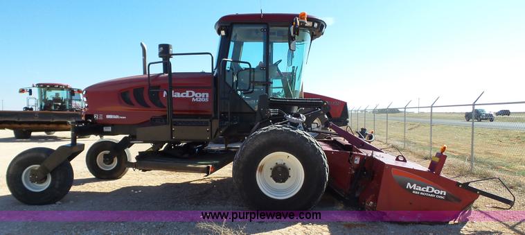 image for item BZ9070 2012 MacDon M205 self-propelled windrower
