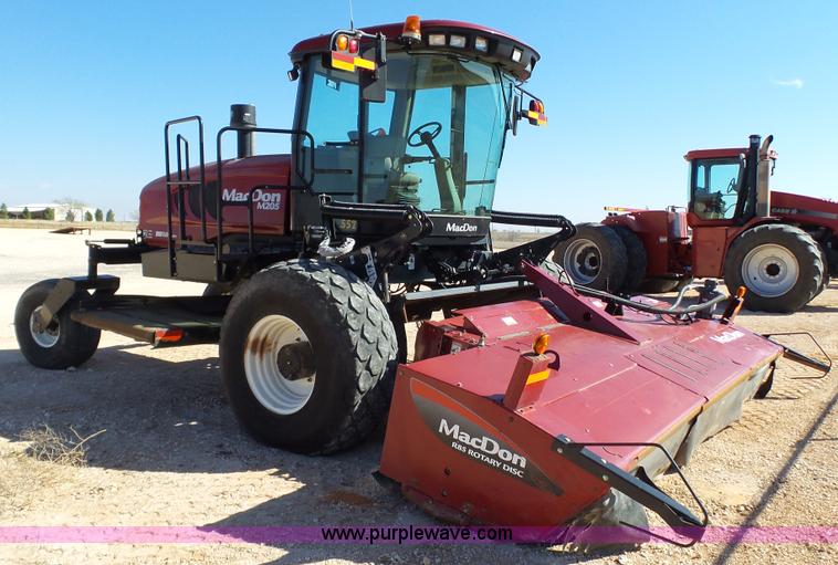 image for item BZ9070 2012 MacDon M205 self-propelled windrower