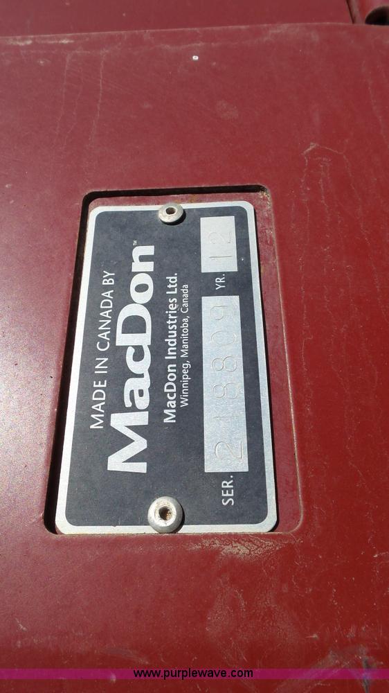 image for item BZ9070 2012 MacDon M205 self-propelled windrower