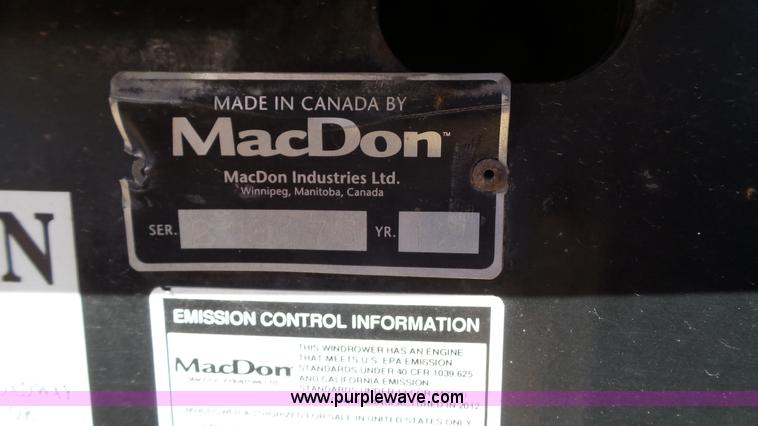 image for item BZ9070 2012 MacDon M205 self-propelled windrower