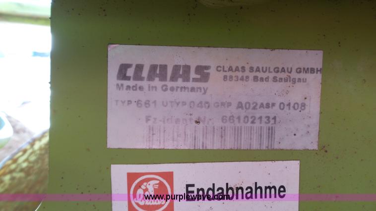 image for item J1255 2009 Claas RU600 rotary head