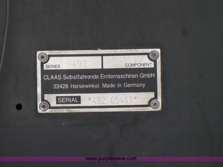 image for item J1256 2006 Claas Jaguar 900 forage harvester