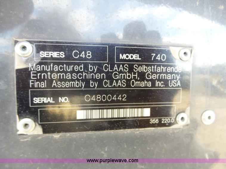 image for item J8913 2013 Lexion Claas 740TT RWA combine