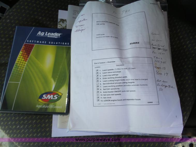 image for item J8914 2013 Lexion Claas 750TT RWA combine