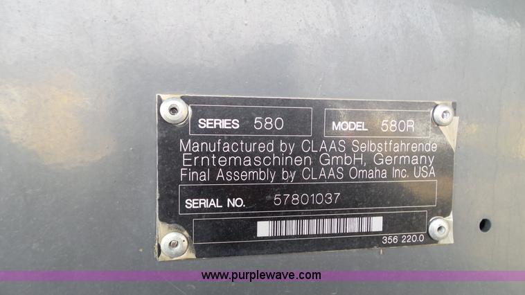 image for item K3495 2010 Lexion Claas 580R RWA combine