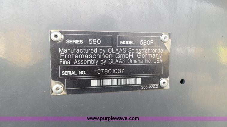 image for item K3495 2010 Lexion Claas 580R RWA combine