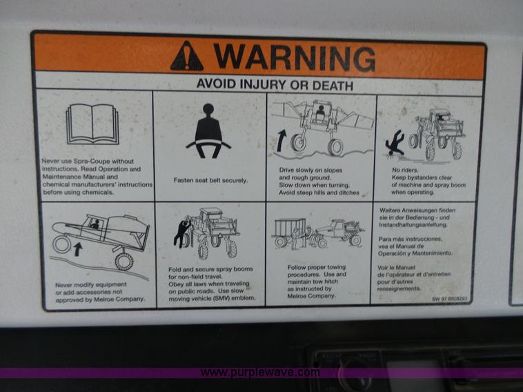 image for item L4246 1998 SpraCoupe 3440 self-propelled sprayer