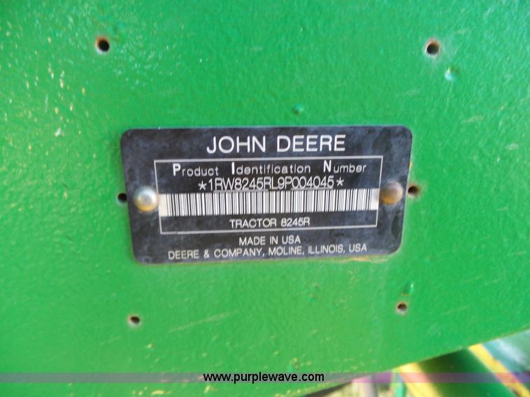 image for item L6217 2009 John Deere 8245R MFWD tractor