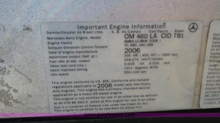 image for item L6501 2007 Freightliner C112 Glider semi truck