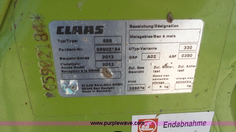 image for item L6506 2013 Claas Orbis 750 rotary corn head