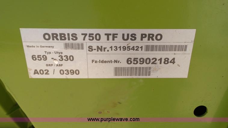 image for item L6506 2013 Claas Orbis 750 rotary corn head