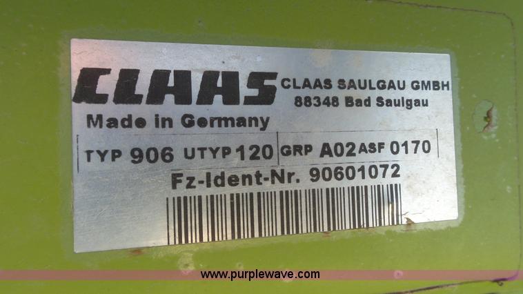 image for item L6525 2009 Claas 380 pickup head