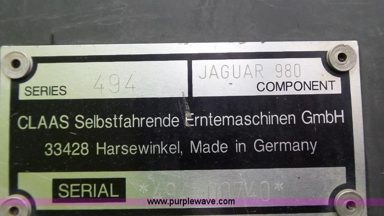 image for item L6527 2009 Claas 980 forage harvester