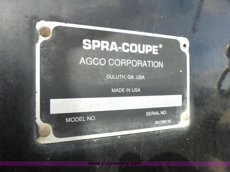 image for item L7124 2005 SpraCoupe 7650 self-propelled sprayer