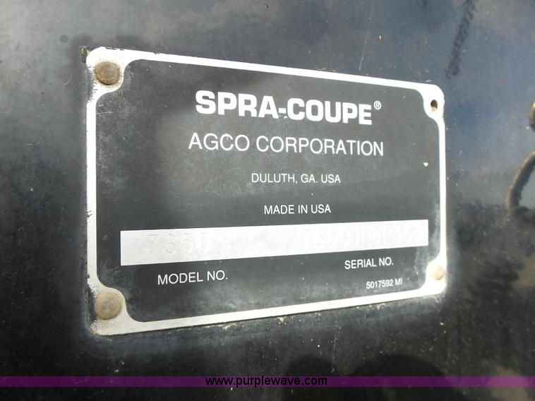 image for item L7124 2005 SpraCoupe 7650 self-propelled sprayer