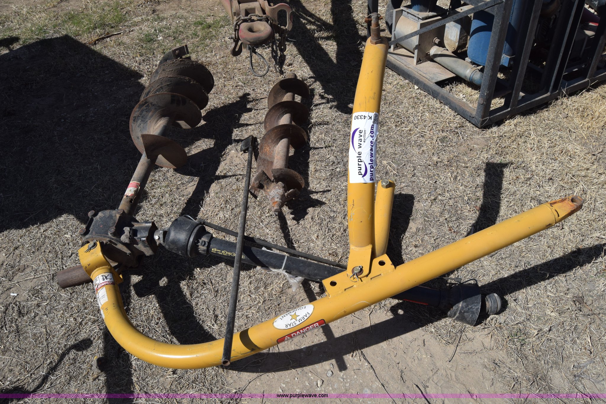 Farm Star post hole digger in Lyons, KS Item K4330 sold Purple Wave