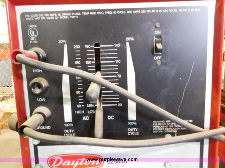 image for item CD9261 Dayton AC/DC welder