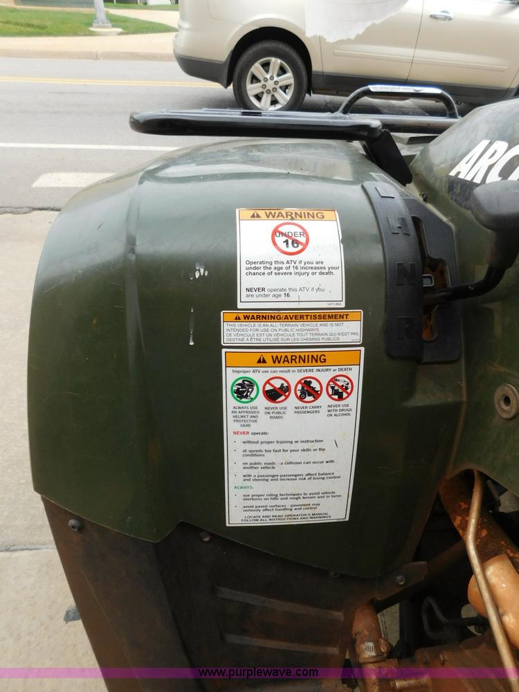 image for item CD9266 2012 Arctic Cat 450 ATV