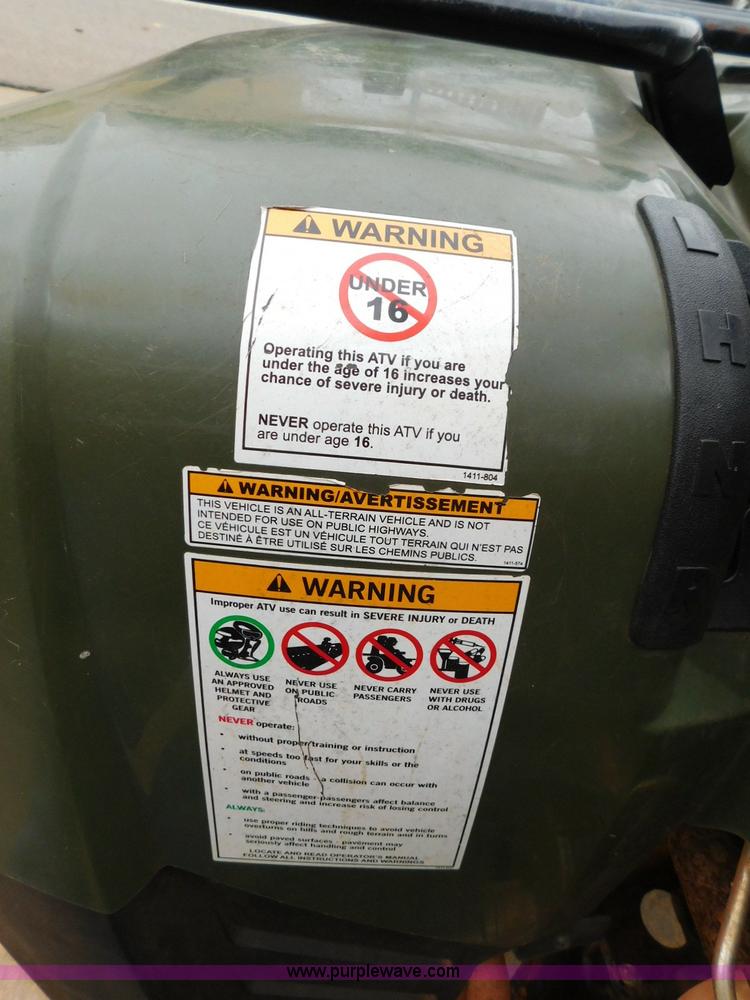 image for item CD9267 2012 Arctic Cat 450 ATV