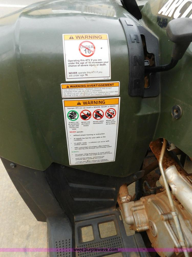 image for item CD9269 2012 Arctic Cat 450 ATV