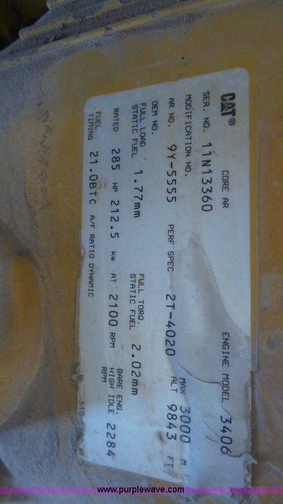 image for item BF9099 Caterpillar 3406 diesel engine