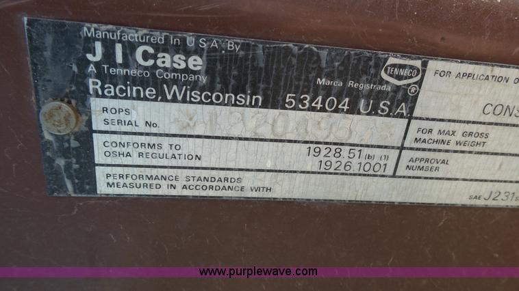 image for item J7277 Case 580K backhoe