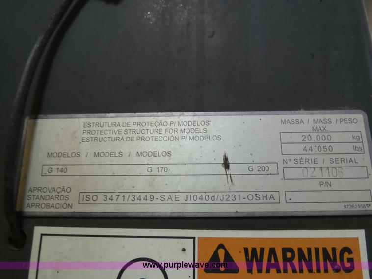 image for item J8915 2006 New Holland G200 motor grader