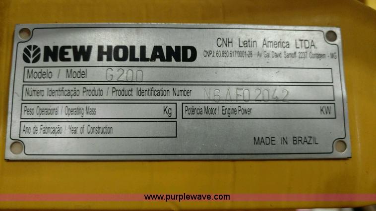 image for item J8915 2006 New Holland G200 motor grader